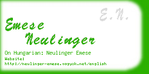 emese neulinger business card